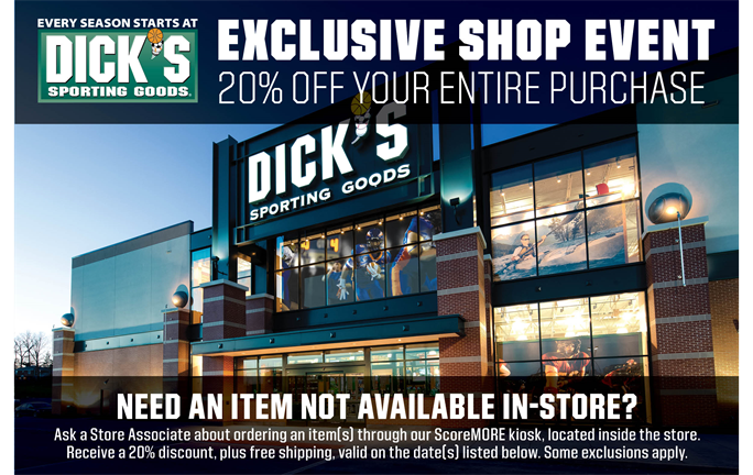 Dick's Sporting Goods Shop Day - February 23 - 25